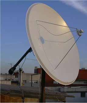 Esta es mi antena de 180cm para la banda C